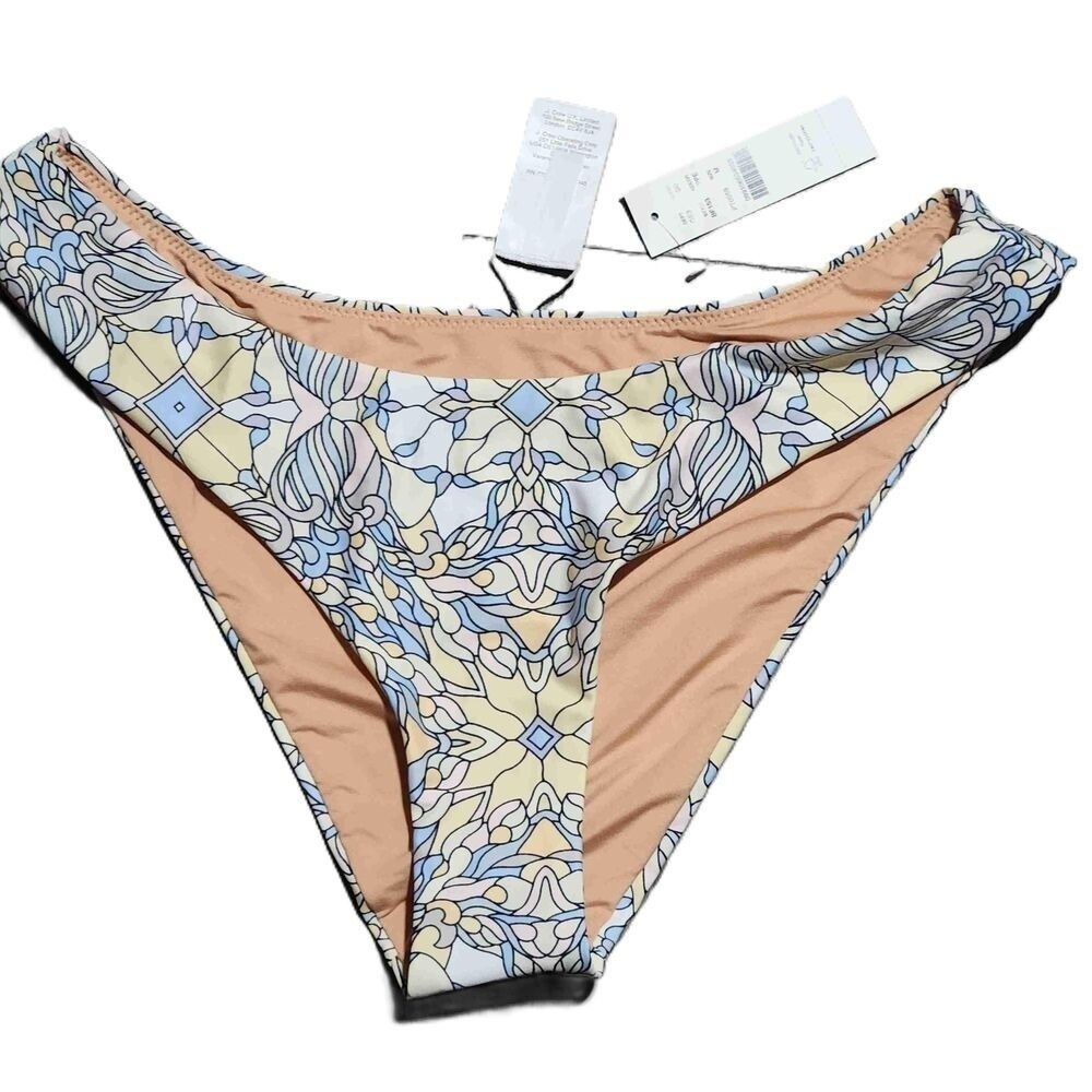 J Crew Multicolor Printed Bikini Bottom Medium